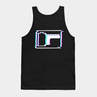 35mm Film Photography Vaporwave Aesthetic Glitch Art Tank Top